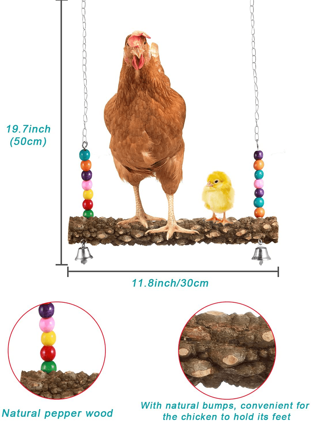Woiworco 6 Packs Chicken Toys, Chicken Xylophone Toys for Hens, Chicken Swing Ladder Toys, Chicken Pecking Toys and Vegetable Hanging Feeder for Chicken Bird Parrot Animals & Pet Supplies > Pet Supplies > Bird Supplies > Bird Toys Woiworco   