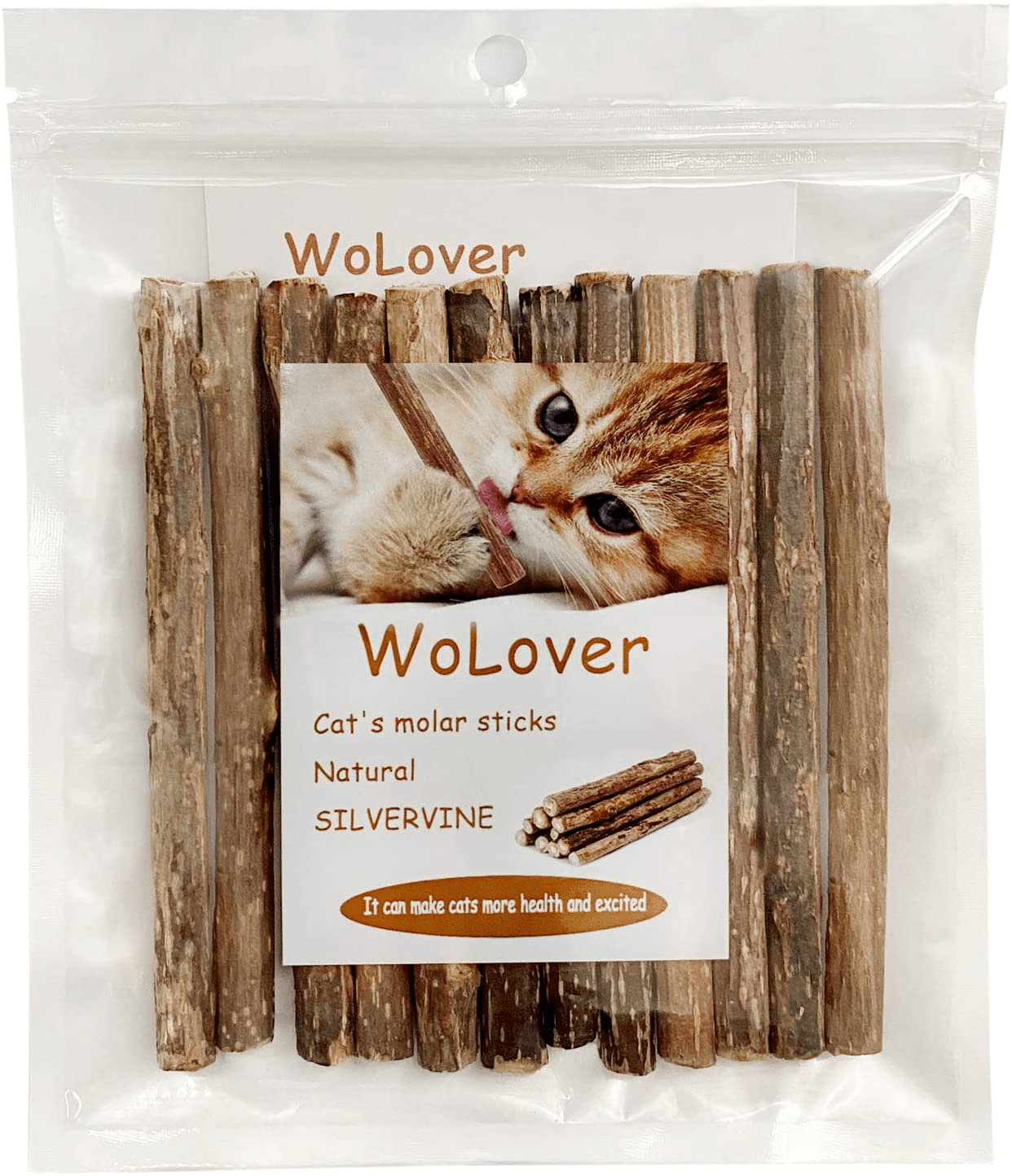 Wolover Silvervine Sticks for Cats, Natural Catnip Sticks Matatabi Chew Sticks Teeth Molar Chew Toys for Cat Kitten Kitty Animals & Pet Supplies > Pet Supplies > Cat Supplies > Cat Toys WoLover 12 PCS  