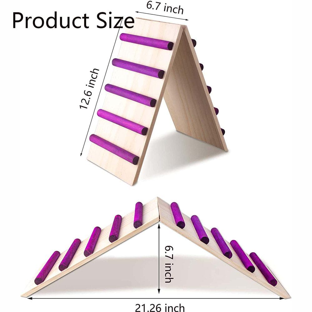 Wood Bridge for Small Animal Cage or Habitat Guinea Pigs, Ferrets, Chinchillas, Hedgehog, Dwarf Rabbits Animals & Pet Supplies > Pet Supplies > Small Animal Supplies > Small Animal Habitats & Cages KOL PET   