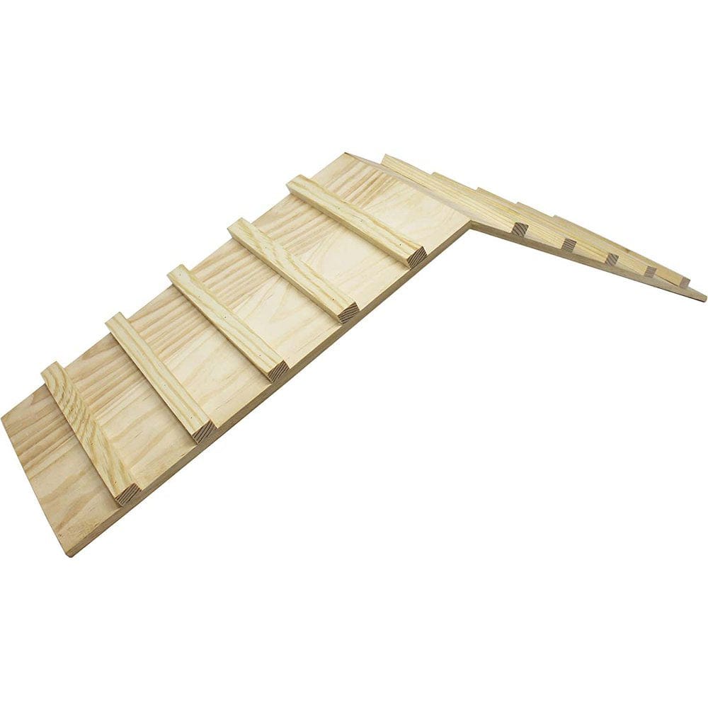 Wood Bridge for Small Animal Cage or Habitat - Guinea Pigs, Ferrets, Chinchillas, Hedgehog, Dwarf Rabbits and Other Small Animals Animals & Pet Supplies > Pet Supplies > Small Animal Supplies > Small Animal Habitats & Cages KOL PET   