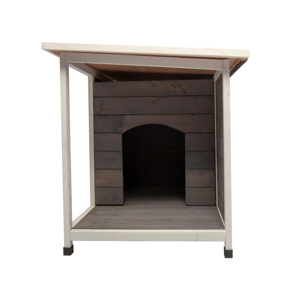 Wood Dog House, Outdoor Puppy Pet Shelter with Door and Windown, Indoor & Outdoor Dog Hutches for Medium Pet, Waterproof & Windproof Animals & Pet Supplies > Pet Supplies > Dog Supplies > Dog Houses Boulevard F Inc   