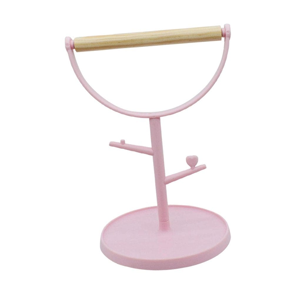 Wood Parrot Bird Perch Training Stand Playstand Exercise Cage Perch Tabletop for Lovebirds Cockatiels Small Medium Parrots Finch Animals & Pet Supplies > Pet Supplies > Bird Supplies > Bird Gyms & Playstands FITYLE   