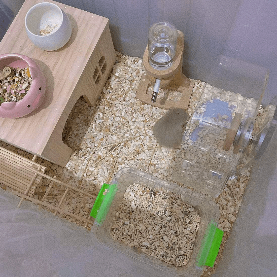 Wooden Hamster House,Natural Wood Hut Rat Hideout Habitat Decor Cage Accessories for Syrian Hamster Dwarf Mouse Small Animals Animals & Pet Supplies > Pet Supplies > Small Animal Supplies > Small Animal Habitat Accessories Hamiledyi   