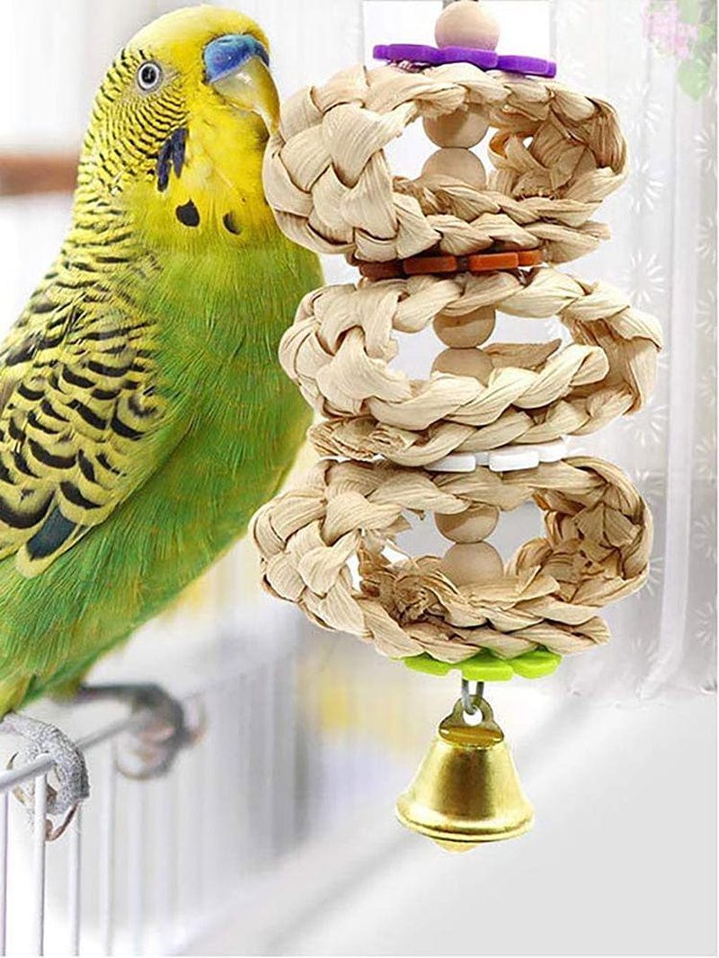 Wooden Parrot Stand Perch Bird Toy Combo Set Bird Cage Accessory Animals & Pet Supplies > Pet Supplies > Bird Supplies > Bird Cage Accessories Pwtool   