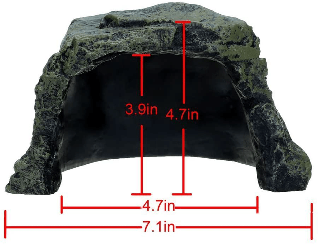 World 9.99 Mall Reptile Rock Hide Cave Reptile Rock Hide Habitat Decoration|Natural,Non-Toxic, Made of Resin | Hideout for Small Lizards, Turtles, Reptiles, Amphibians,Fish Animals & Pet Supplies > Pet Supplies > Reptile & Amphibian Supplies > Reptile & Amphibian Habitat Accessories World 9.99 Mall   