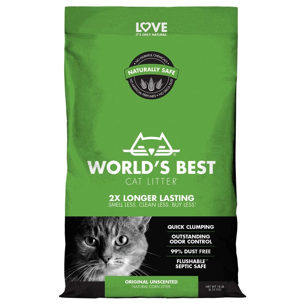World'S Best Cat Litter Clumping Formula, 28 Lb Animals & Pet Supplies > Pet Supplies > Cat Supplies > Cat Litter Kent WB Cat Litter 15 LB (6.35 KG)  
