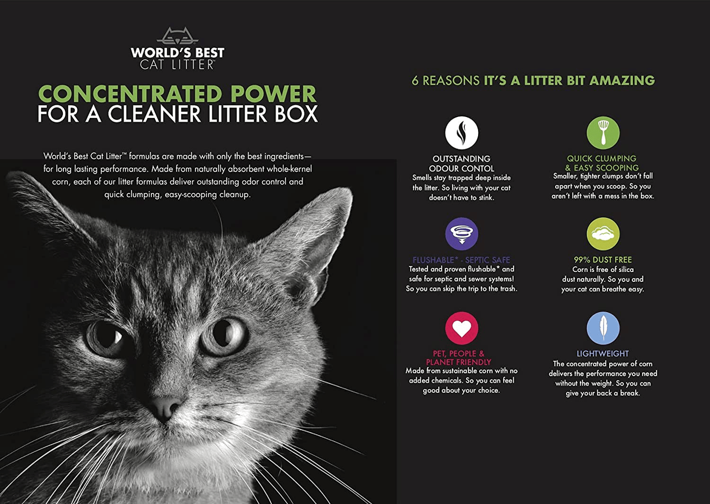 World'S Best Cat Litter, Clumping Litter Formula, 28-Pounds