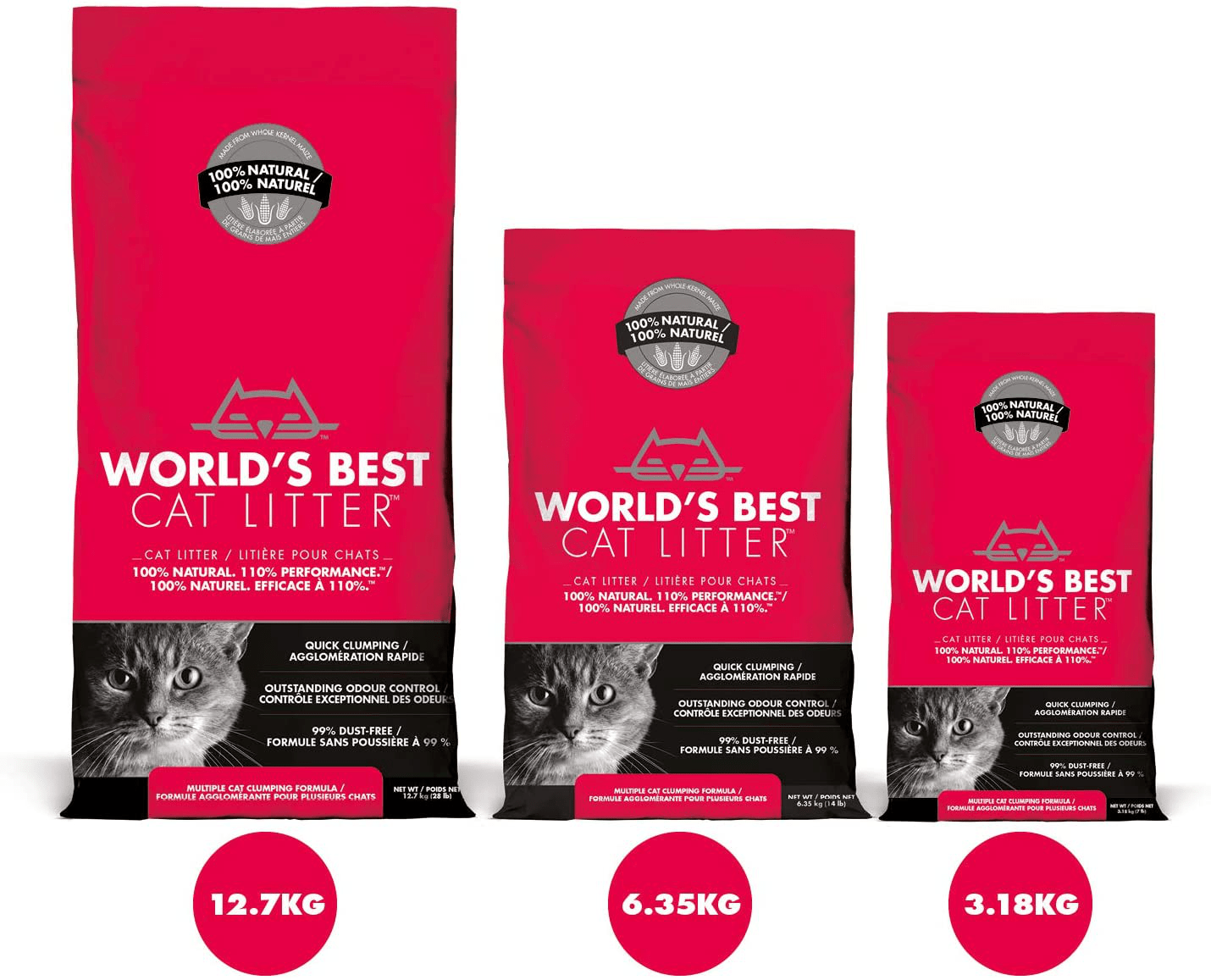 World'S Best Cat Litter Extra Strength (Red Bag), 6350 GR Animals & Pet Supplies > Pet Supplies > Cat Supplies > Cat Litter World&apos;s Best Cat Litter   