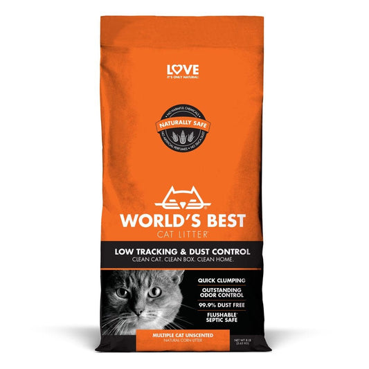 World'S Best Cat Litter Low Tracking and Dust Control Multiple Cat Unscented 8Lb Animals & Pet Supplies > Pet Supplies > Cat Supplies > Cat Litter Kent Pet Group, Inc.   