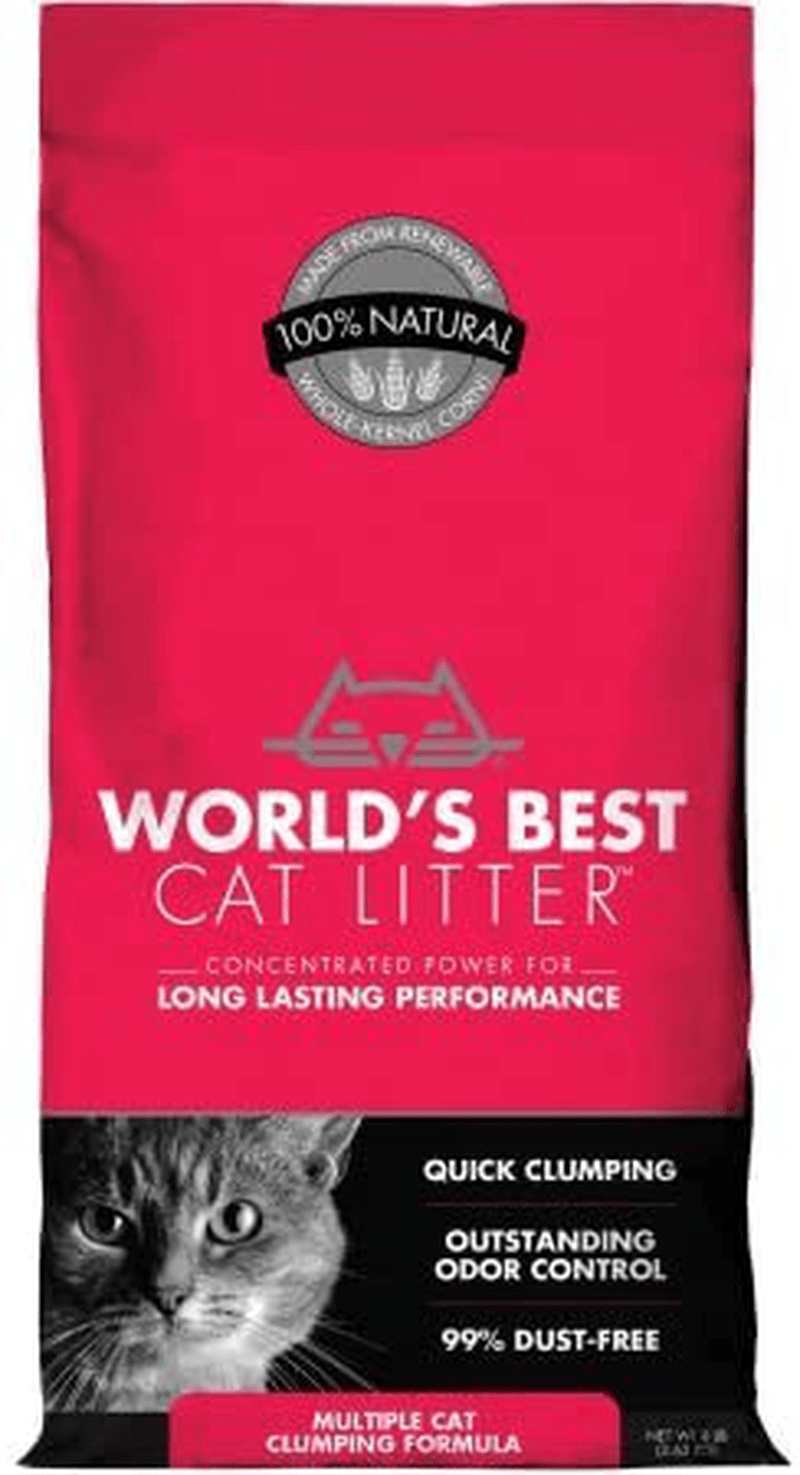 World'S Best Cat Litter Multiple Cat Clumping Formula (8 Lbs), 3 Pack