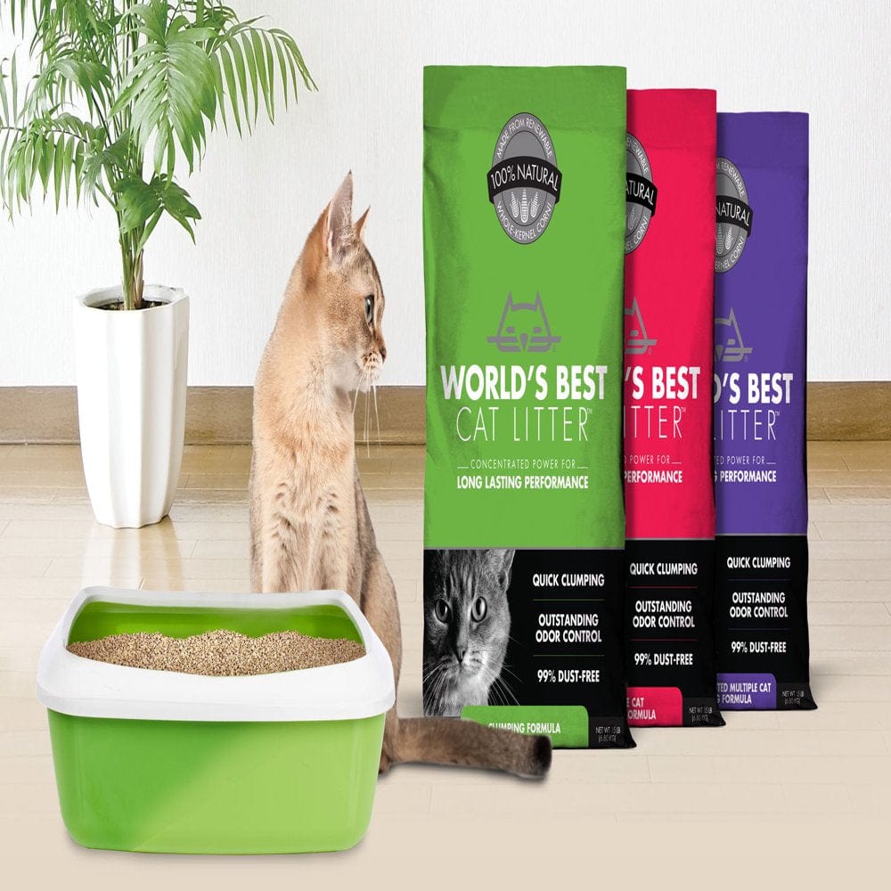 World'S Best Cat Litter Multiple Cat Clumping Formula, Lavender Scented, 15 Lb Animals & Pet Supplies > Pet Supplies > Cat Supplies > Cat Litter Kent Nutrition Group, Inc.   