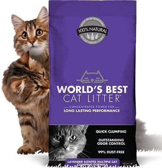 World'S Best Cat Litter Original Series 14 Pound Bag, Lavender Scented Multiple Cat Clumping Litter, Outstanding Odor Control, PET, People & Planet Friendly Fast Delivery!!! Animals & Pet Supplies > Pet Supplies > Cat Supplies > Cat Litter World's   