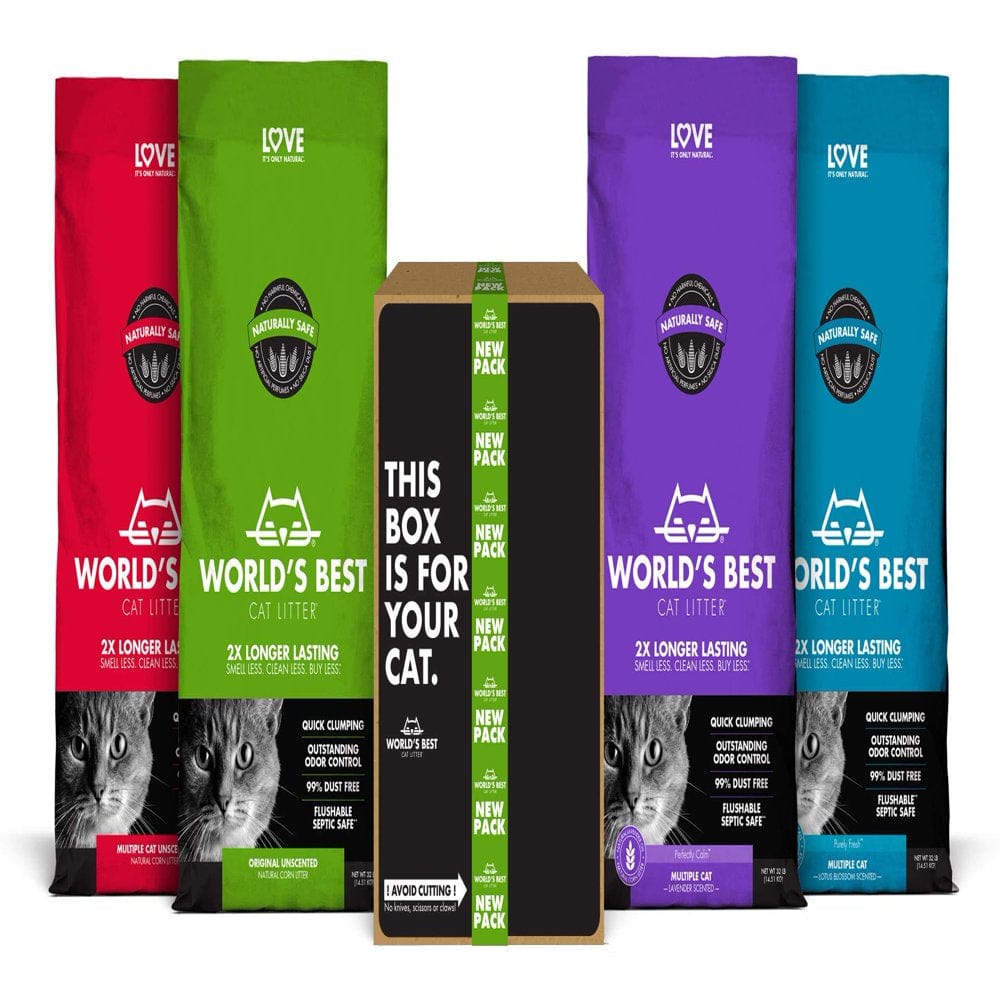 World'S Best Cat Litter, Scented Clumping Litter Formula for Multiple Cats, 28-Pounds Animals & Pet Supplies > Pet Supplies > Cat Supplies > Cat Litter World's Best Cat Litter   
