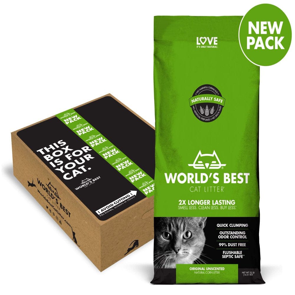 World'S Best Cat Litter, Scented Clumping Litter Formula for Multiple Cats, 28-Pounds Animals & Pet Supplies > Pet Supplies > Cat Supplies > Cat Litter World's Best Cat Litter   