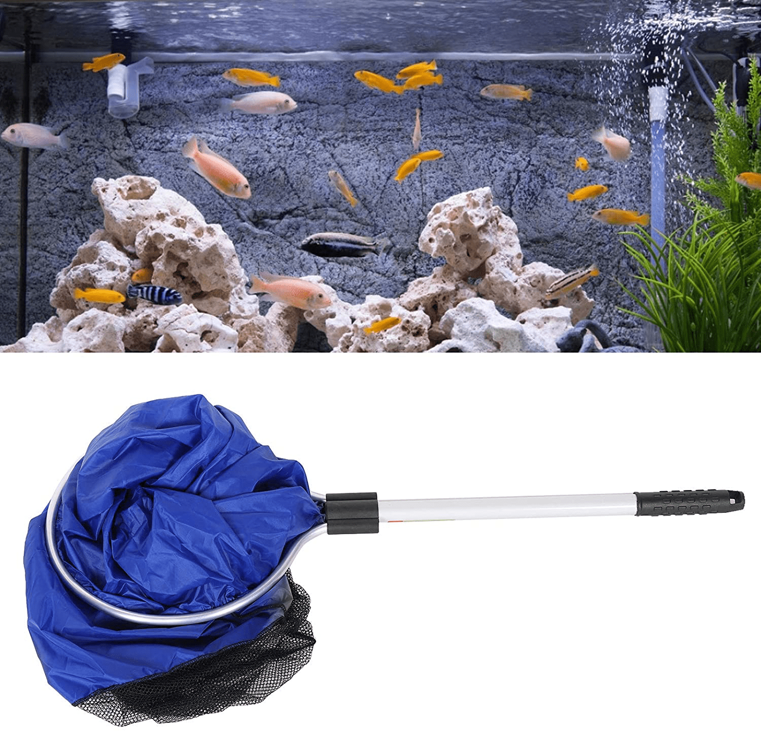 Wosume Fish Catch Net, Aquarium Net, Aluminium Alloy Material for Aquarium Fishing Net Animals & Pet Supplies > Pet Supplies > Fish Supplies > Aquarium Fish Nets wosume   