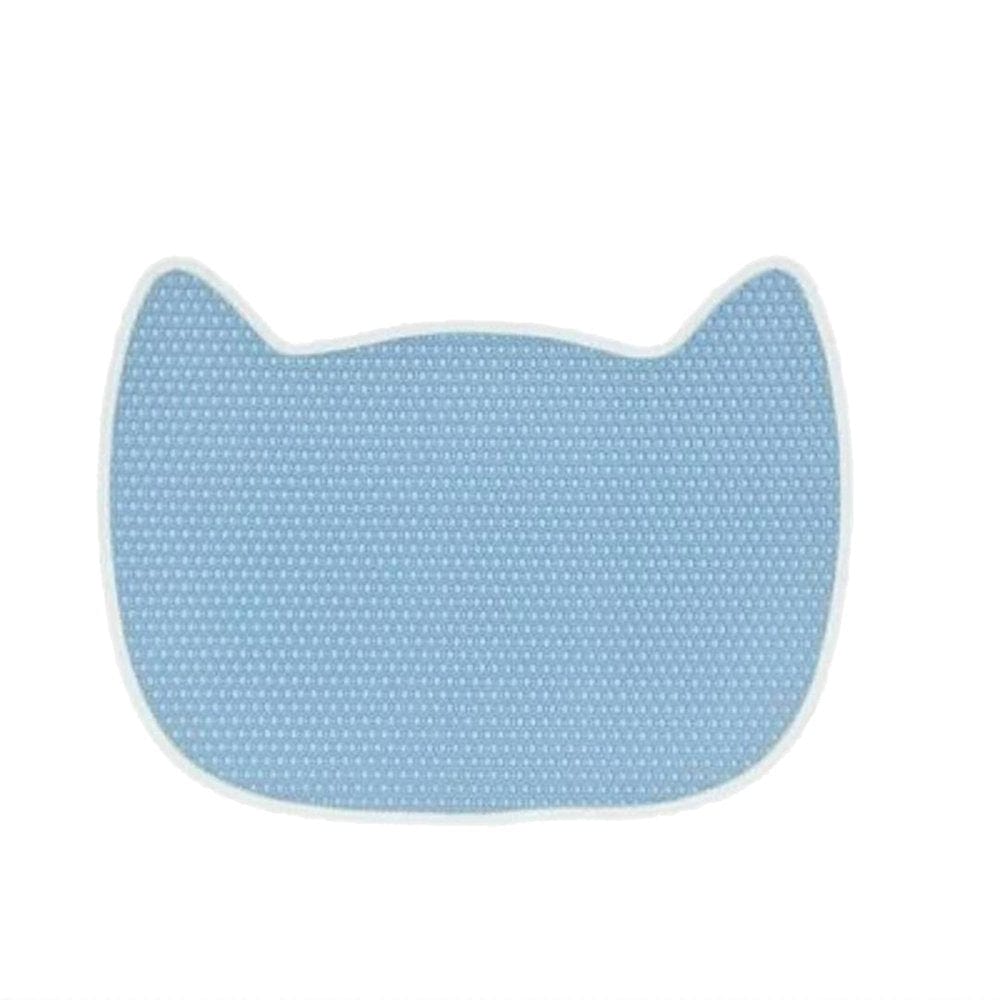 Wowspeed Cat Litter Trapping Mat, Waterproof Litter Trapper Pad, Honeycomb Double-Layer Litter Pad, Foldable Cat Mat for Litter Box Animals & Pet Supplies > Pet Supplies > Cat Supplies > Cat Litter Box Mats wowspeed Blue  