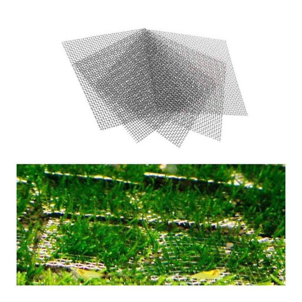 Wrea 10Pcs Aquarium Stainless Steel Wire Mesh Pad Water Plants Fish Tank Moss Net Mat Decor Aquarium Background Animals & Pet Supplies > Pet Supplies > Fish Supplies > Aquarium Fish Nets Wrea   