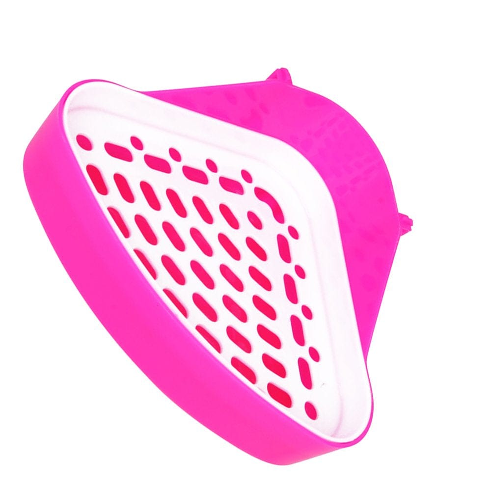 Wrea Geometric Pet Potty Hamster Toilet Corner Bedding Box Small Animal Plastic Toilet Color Random Animals & Pet Supplies > Pet Supplies > Small Animal Supplies > Small Animal Bedding wrea   