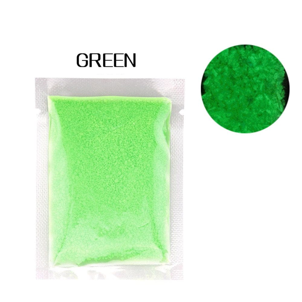 WSBDENLK Home Decor Clearance Glow in the Dark Fluorescent Sand Luminous Gravel Aquarium Luminous Sand Rollbacks Animals & Pet Supplies > Pet Supplies > Fish Supplies > Aquarium Gravel & Substrates WSBDENLK One Size Green 