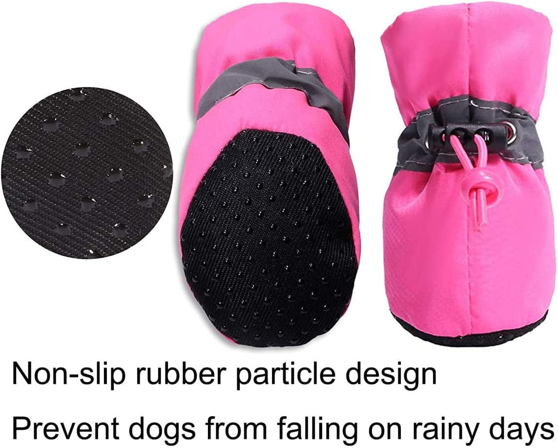 Wtsykn 8PCS Dog Boots for Small to Large Dogs,Paw Protector Rugged Non Slip with Reflective Straps Pet Shoes Animals & Pet Supplies > Pet Supplies > Dog Supplies > Dog Apparel Wtsykn   