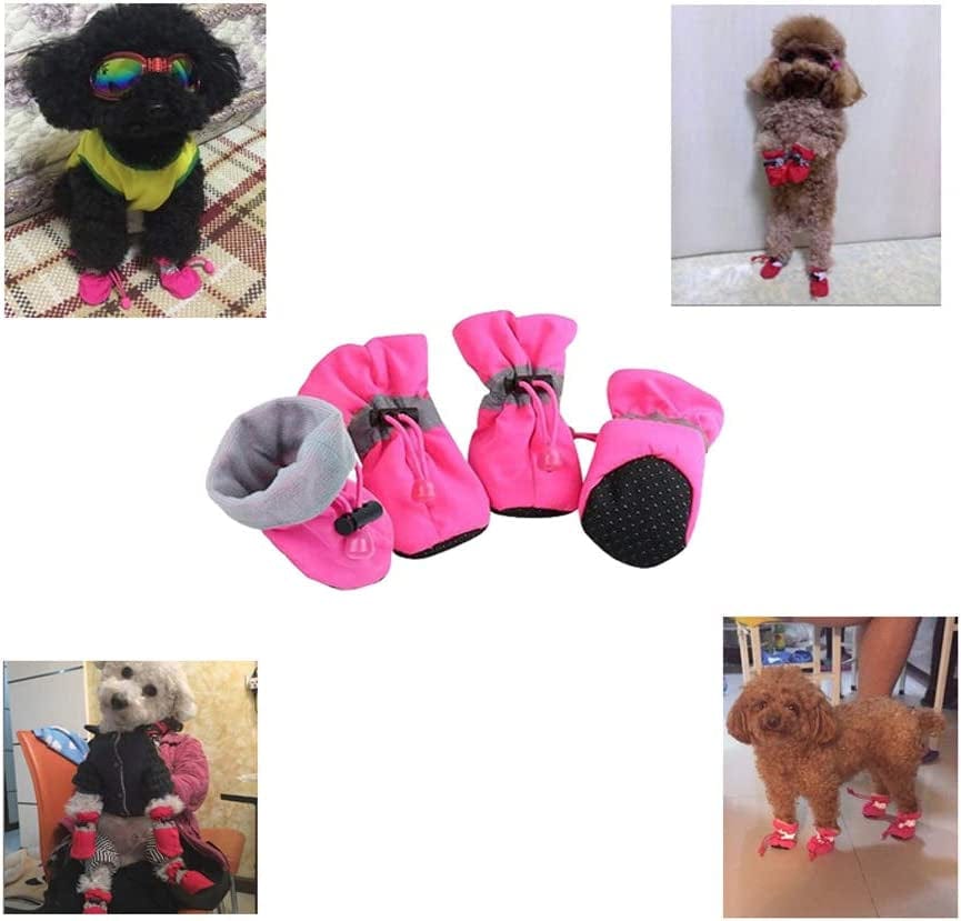 Wtsykn 8PCS Dog Boots for Small to Large Dogs,Paw Protector Rugged Non Slip with Reflective Straps Pet Shoes Animals & Pet Supplies > Pet Supplies > Dog Supplies > Dog Apparel Wtsykn   