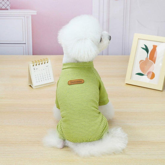 Wuffmeow Dog Pjs Onesies Pet Clothes Jumpsuit Apparel Soft Puppy Pajamas S-XXL Animals & Pet Supplies > Pet Supplies > Dog Supplies > Dog Apparel Wuffmeow XXL Yellow 