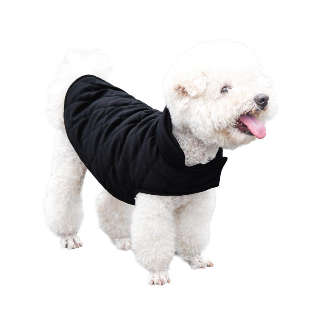 Wuffmeow Reversible Dog Cold Weather Coat, Waterproof Winter Pet Jacket, Warm Cotton Lined Vest Windproof Collar Outdoor Apparel for Small Medium and Large Dogs S-5XL