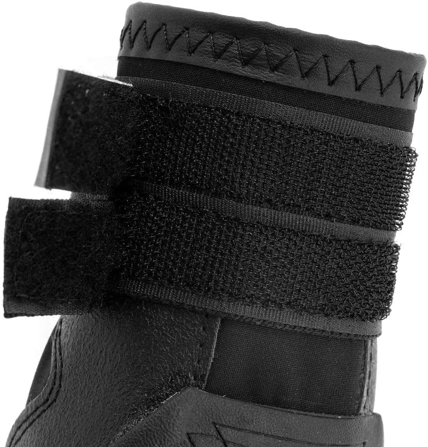 WURAWUS Dog Boots Waterproof Shoes for Medium & Large Dogs with Adjustable Reflective Straps Rugged Anti-Slip Sole 4PCS Animals & Pet Supplies > Pet Supplies > Dog Supplies > Dog Apparel WURAWUS   