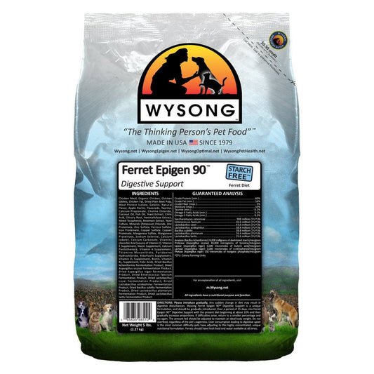 Wysong Ferret Epigen 90 Digestive Support - Starch Free Dry Natural Food for Ferrets 5 Lb Animals & Pet Supplies > Pet Supplies > Small Animal Supplies > Small Animal Food Wysong Corporation   