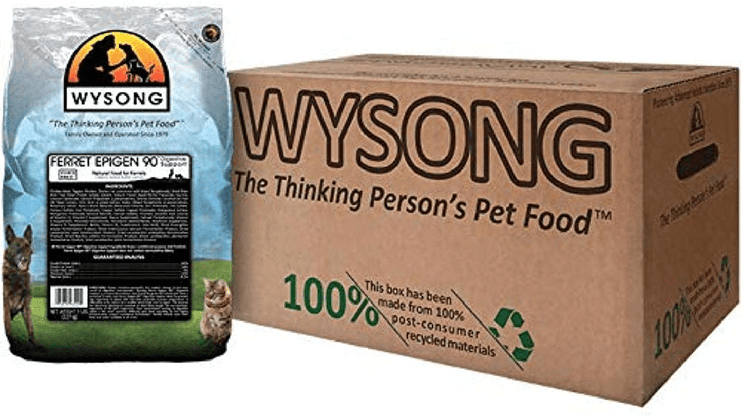 Wysong Ferret Epigen 90 Digestive Support - Starch Free Dry Natural Food for Ferrets,5 Pound (Pack of 4)