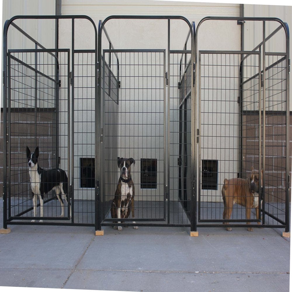 X3 K9 Kennel Store Multiple 4' X 4' inside 4' X 6' outside Dog Kennel-Run Stalls Animals & Pet Supplies > Pet Supplies > Dog Supplies > Dog Kennels & Runs Cove Products   