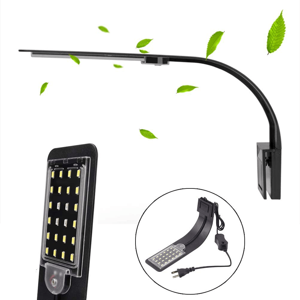 XEOGUIYA 10W Clip on Led Lamp Aquarium, 5730 24 Led Lights for 10-15Inch Fish Tank Aquatic Plant Lighting Animals & Pet Supplies > Pet Supplies > Fish Supplies > Aquarium Lighting Guinio   