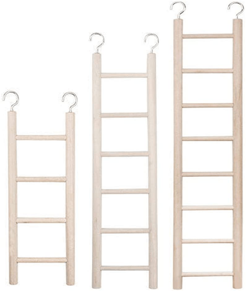 Xiaoqun 3 Pcs Wooden Ladder for Bird Parrot Ladder Climbing Toy Birdie Basics (4 Step, 6 Step 8 Step) Animals & Pet Supplies > Pet Supplies > Bird Supplies > Bird Ladders & Perches xiaoqun   