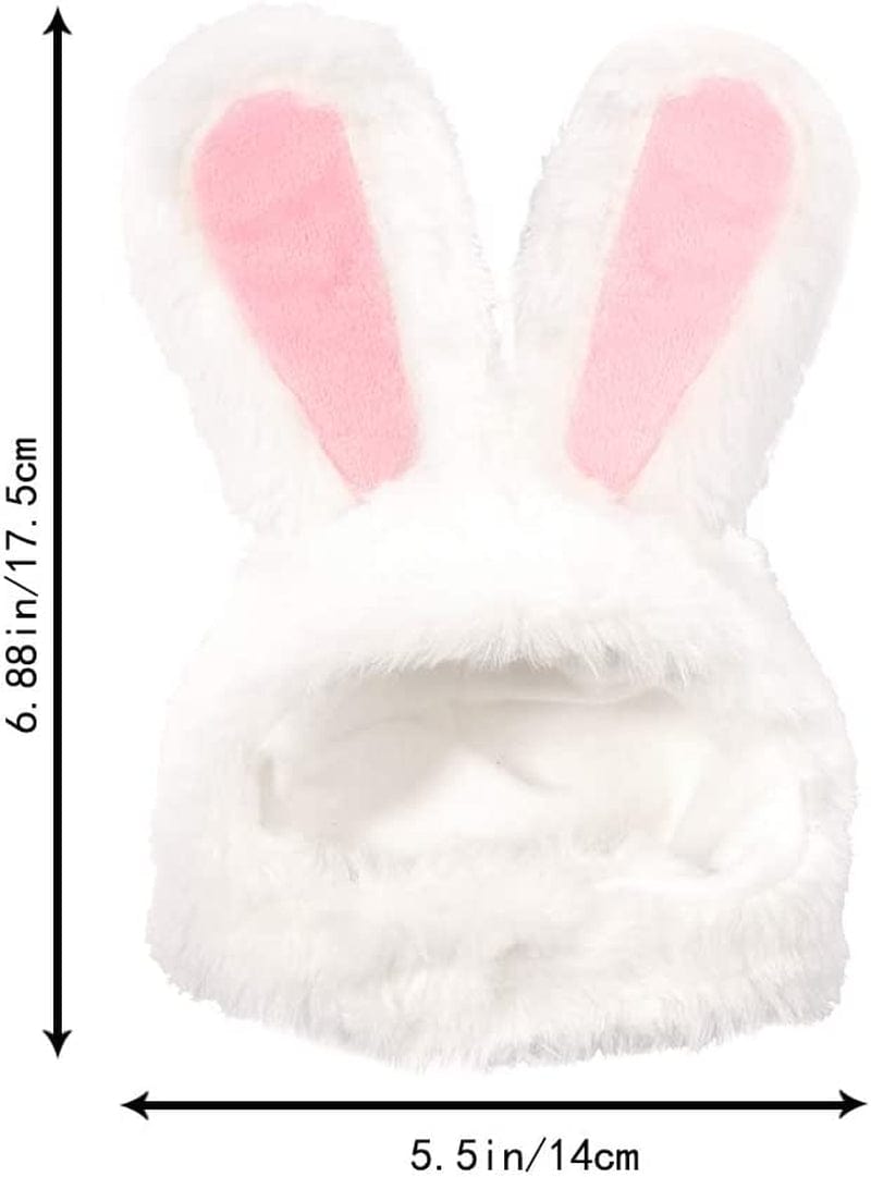 XIMISHOP Cute Costume Bunny Rabbit Hat with Ears for Cats & Small Dogs Party Costume Easter Pet Accessory Headwear Animals & Pet Supplies > Pet Supplies > Dog Supplies > Dog Apparel XIMISHOP   