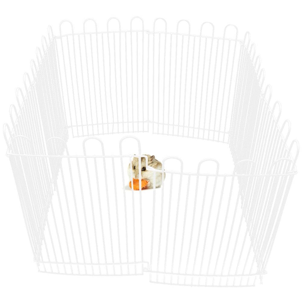 Xinhuadsh 23Cm 8 Panels Metal Hamster Small Animals Playpen Run Cage Toy Pet Supplies