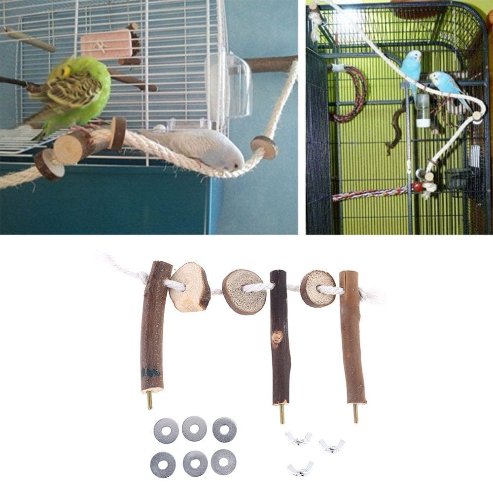 XINYTEC Pet Bird Parrot Cockatiel Stand Frame Parakeet Cage Ladder Climbing Hammock Animals & Pet Supplies > Pet Supplies > Bird Supplies > Bird Cages & Stands XINYTEC   