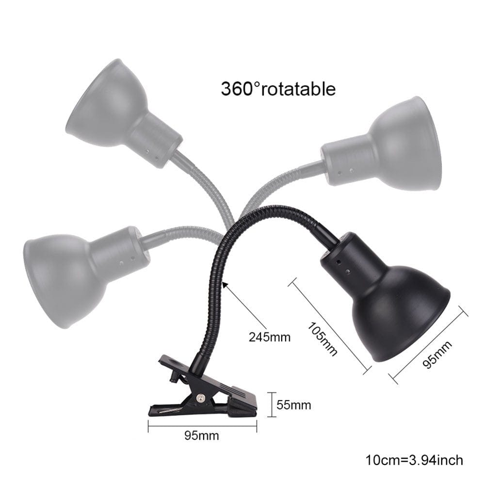 XINYTEC Reptile Lamp Stand UVA UVB Lamp Fixture Adjustable Telescopic Lizard Tortoise for Turtle Heating Light Holder with Clamp for Terrarium Fish for Tank for Turtle Habitat  XINYTEC   