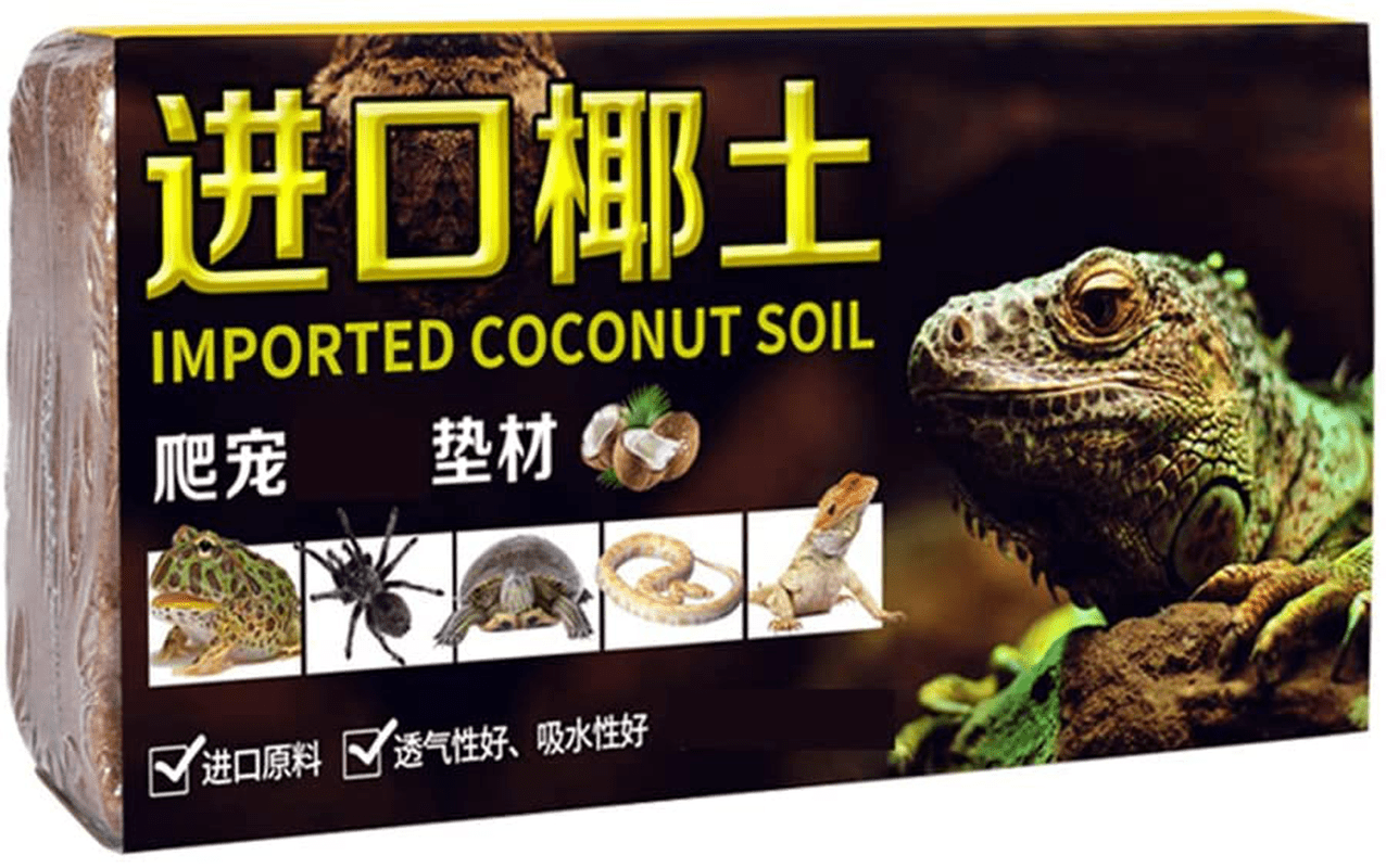 Xiuxian Tortoise Substrate Coconut Coir Reptile Bedding for Ball Pythons Boas Lizards Iguanas Geckos Amphibians Terrarium Tank Animals & Pet Supplies > Pet Supplies > Reptile & Amphibian Supplies > Reptile & Amphibian Substrates Xiuxian   