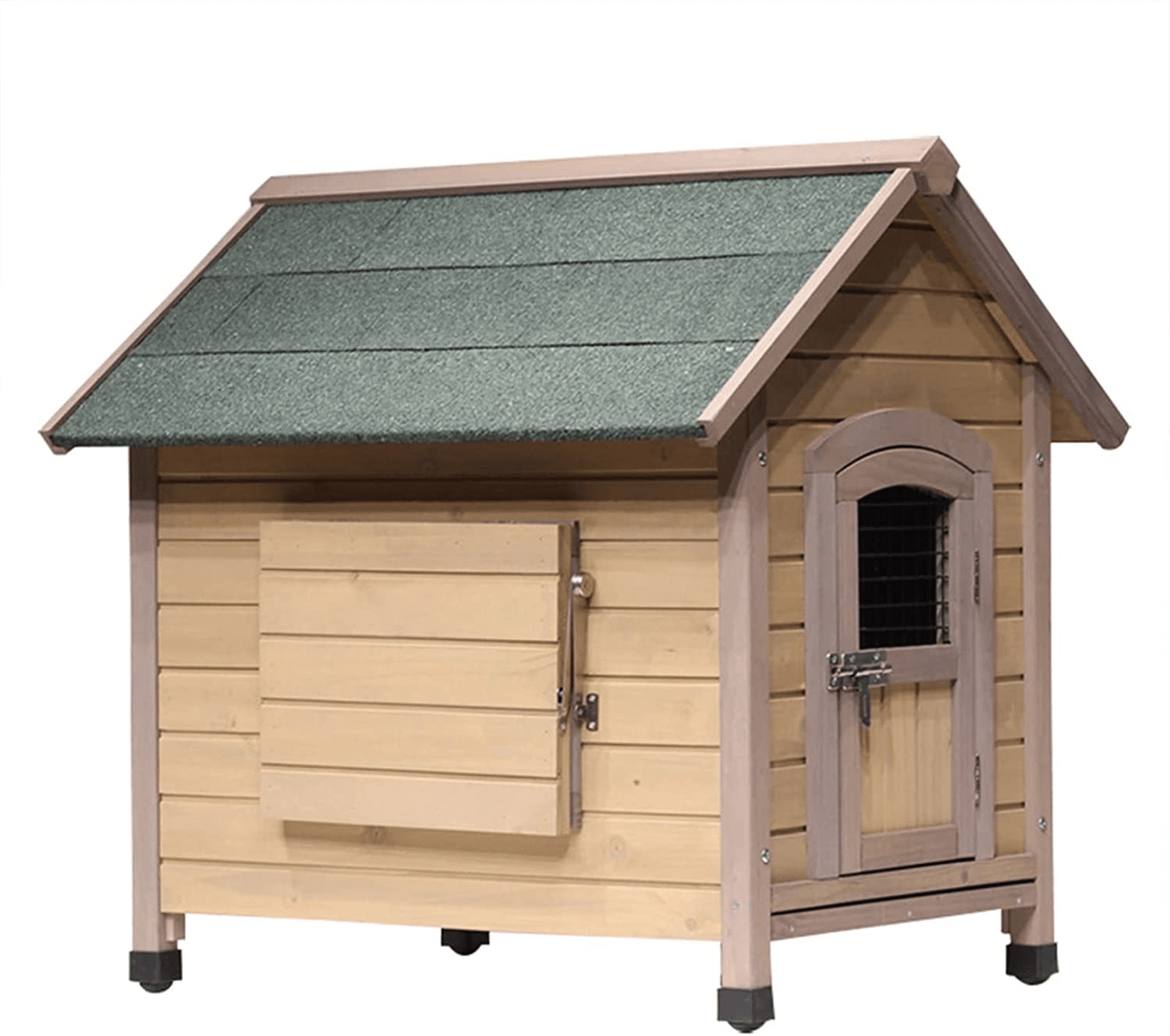 XLYYLM Small Medium and Large Kennels Are Weatherproof Indoor and Outdoor Dog House with Door Pet House Outdoor Weatherproof and Cold-Proof Pet House Shelter Kennel Raised Floor Wooden Dog House Animals & Pet Supplies > Pet Supplies > Dog Supplies > Dog Houses XLYYLM   