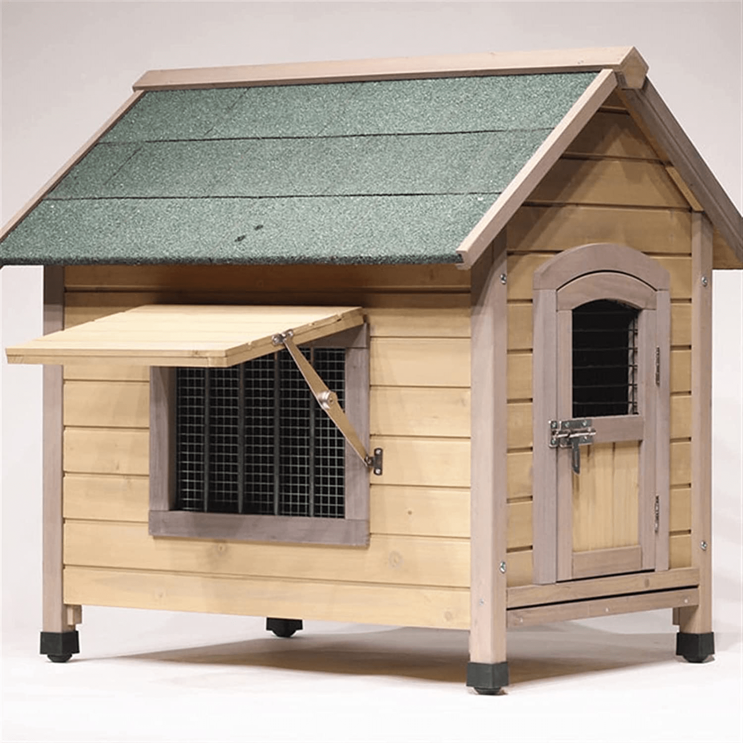 XLYYLM Small Medium and Large Kennels Are Weatherproof Indoor and Outdoor Dog House with Door Pet House Outdoor Weatherproof and Cold-Proof Pet House Shelter Kennel Raised Floor Wooden Dog House Animals & Pet Supplies > Pet Supplies > Dog Supplies > Dog Houses XLYYLM   