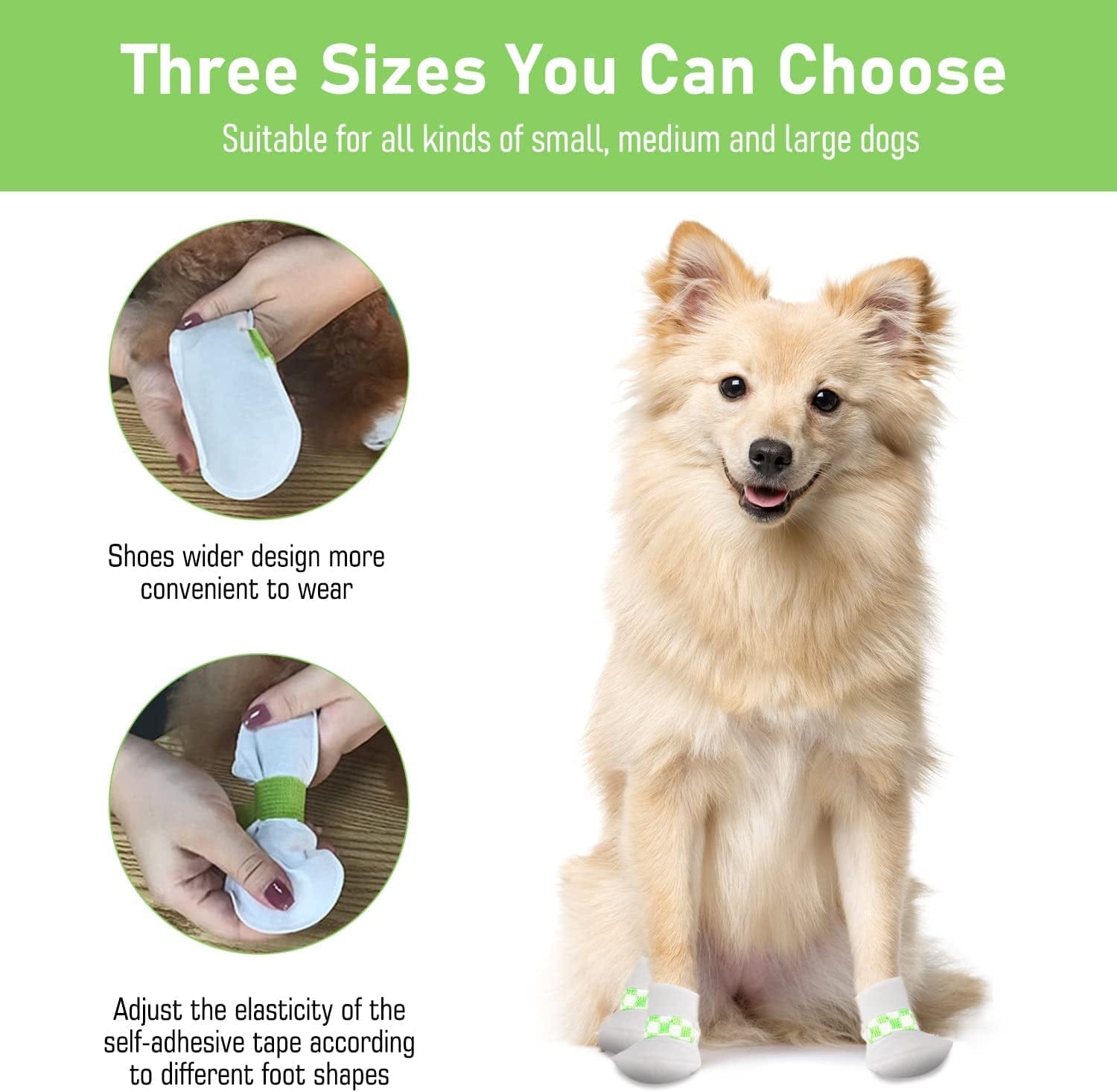 Xnuoyo 20 Pcs Disposable Pet Shoes,Waterproof Dirty-Proof Dog Boots,Dog Disposable Shoe Covers,Dog Paw Protection Pet Shoes with Adjustable Elastic Bandage for Small Medium Large Dogs (S) Animals & Pet Supplies > Pet Supplies > Dog Supplies > Dog Apparel Hou Jin Cai   