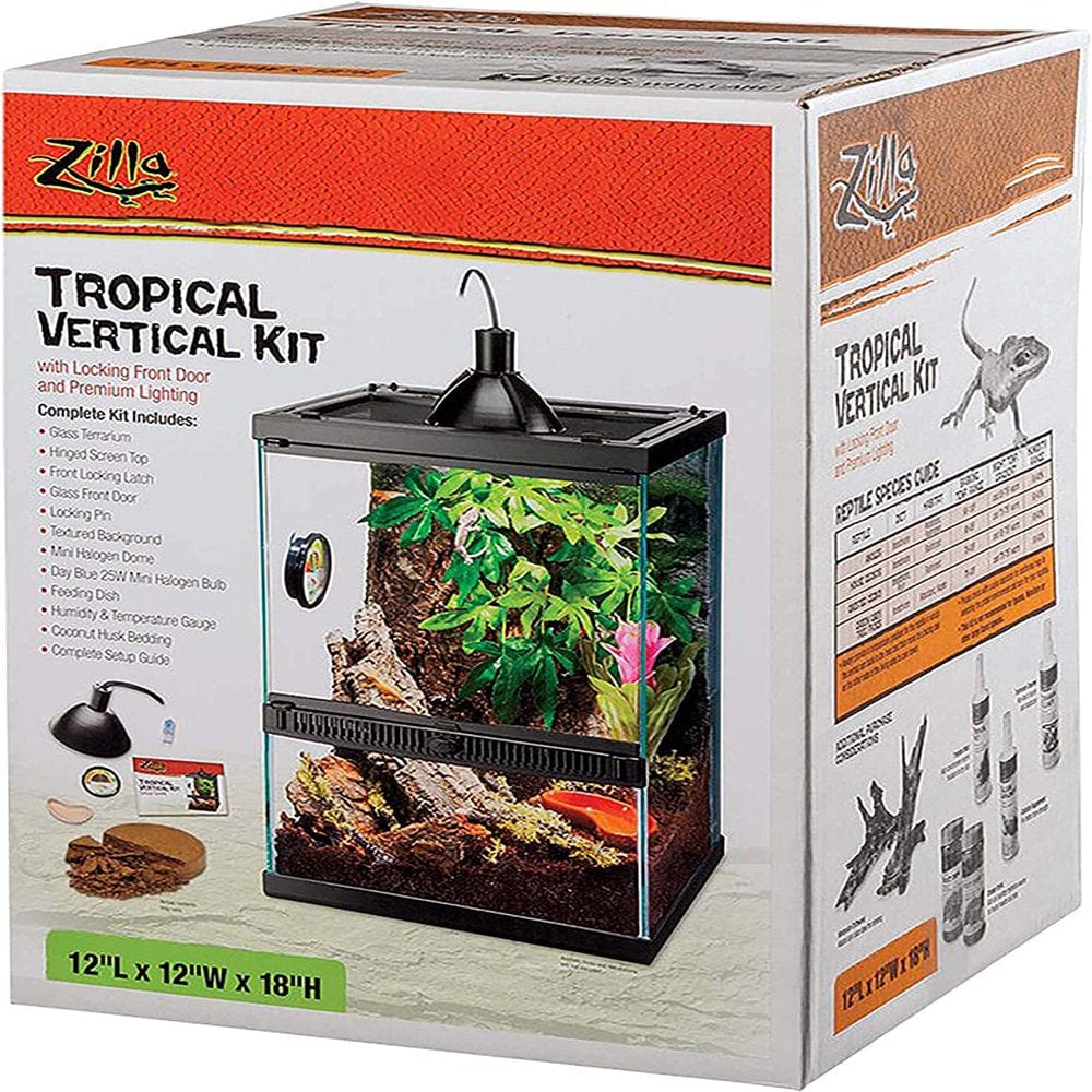 XQ Tropical Vertical Habitat Starter Kit for Small Tree Dwelling Reptiles & Amphibians like Geckos and Frogs Animals & Pet Supplies > Pet Supplies > Small Animal Supplies > Small Animal Habitat Accessories XQ Toys   