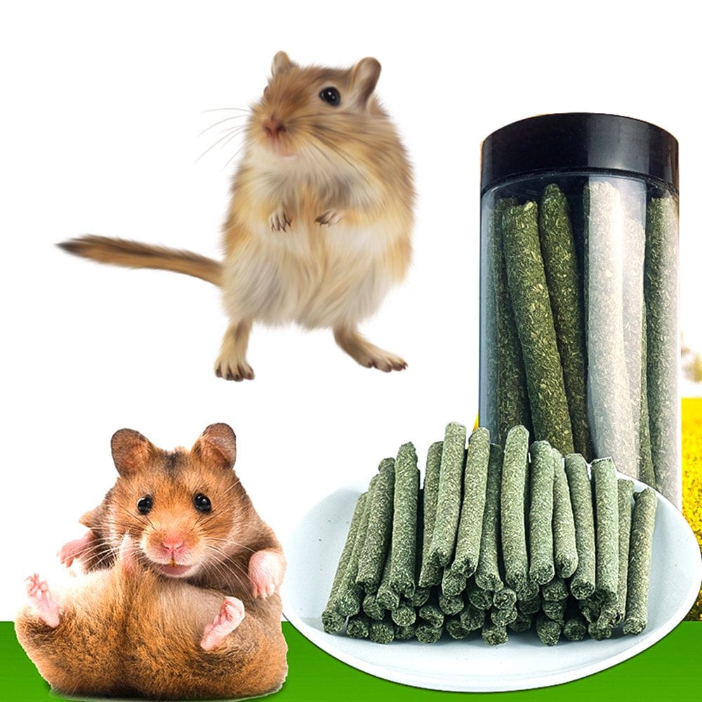 XROMTBEM Grass Chew Sticks 20 Pcs Squirrel Chewing Toy Natural Material Food for Small Animal Body Healthy Grow up Body Care Animals & Pet Supplies > Pet Supplies > Small Animal Supplies > Small Animal Food XROMTBEM   