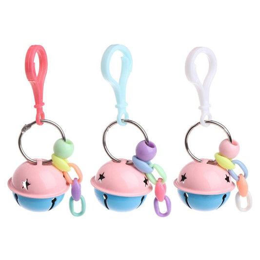 XROMTBEM Pet Parrot Toys 4Cm Dia Colorful Metal Bells Cage Decor Hanging Toy for Small & Medium Birds Parrots Budgies Cockatiels Animals & Pet Supplies > Pet Supplies > Bird Supplies > Bird Toys XROMTBEM   
