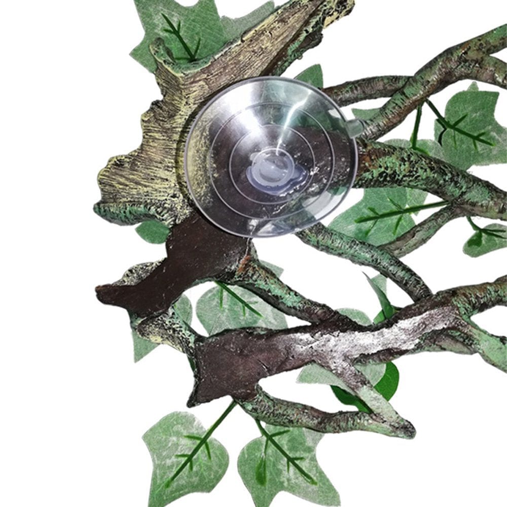 XROMTBEM Reptile Plants Vines for Climbing Habitat Decor Branches with Lifelike Leaves for Lizard Spider Snake Gecko Frog Animals & Pet Supplies > Pet Supplies > Small Animal Supplies > Small Animal Habitat Accessories XROMTBEM   