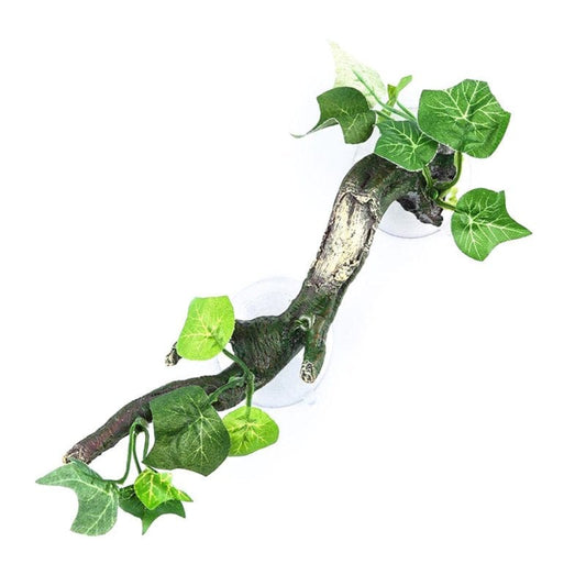 XROMTBEM Reptile Plants Vines for Climbing Habitat Decor Branches with Lifelike Leaves for Lizard Spider Snake Gecko Frog