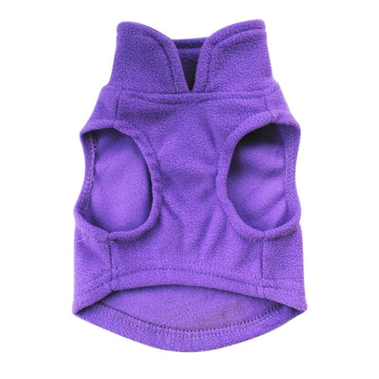 XS-3XL Pet Dog Thermal Jacket Warm Coat Sweater Puppy Fleece Jacket Outwear Animals & Pet Supplies > Pet Supplies > Dog Supplies > Dog Apparel Weefy 2XL Purple 