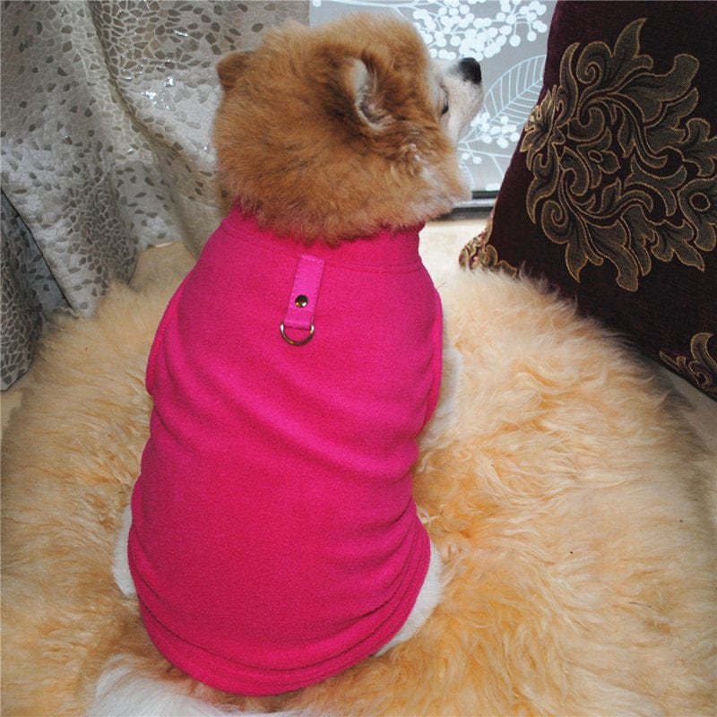 XS-3XL Pet Dog Thermal Jacket Warm Coat Sweater Puppy Fleece Jacket Outwear Animals & Pet Supplies > Pet Supplies > Dog Supplies > Dog Apparel Weefy L Red 