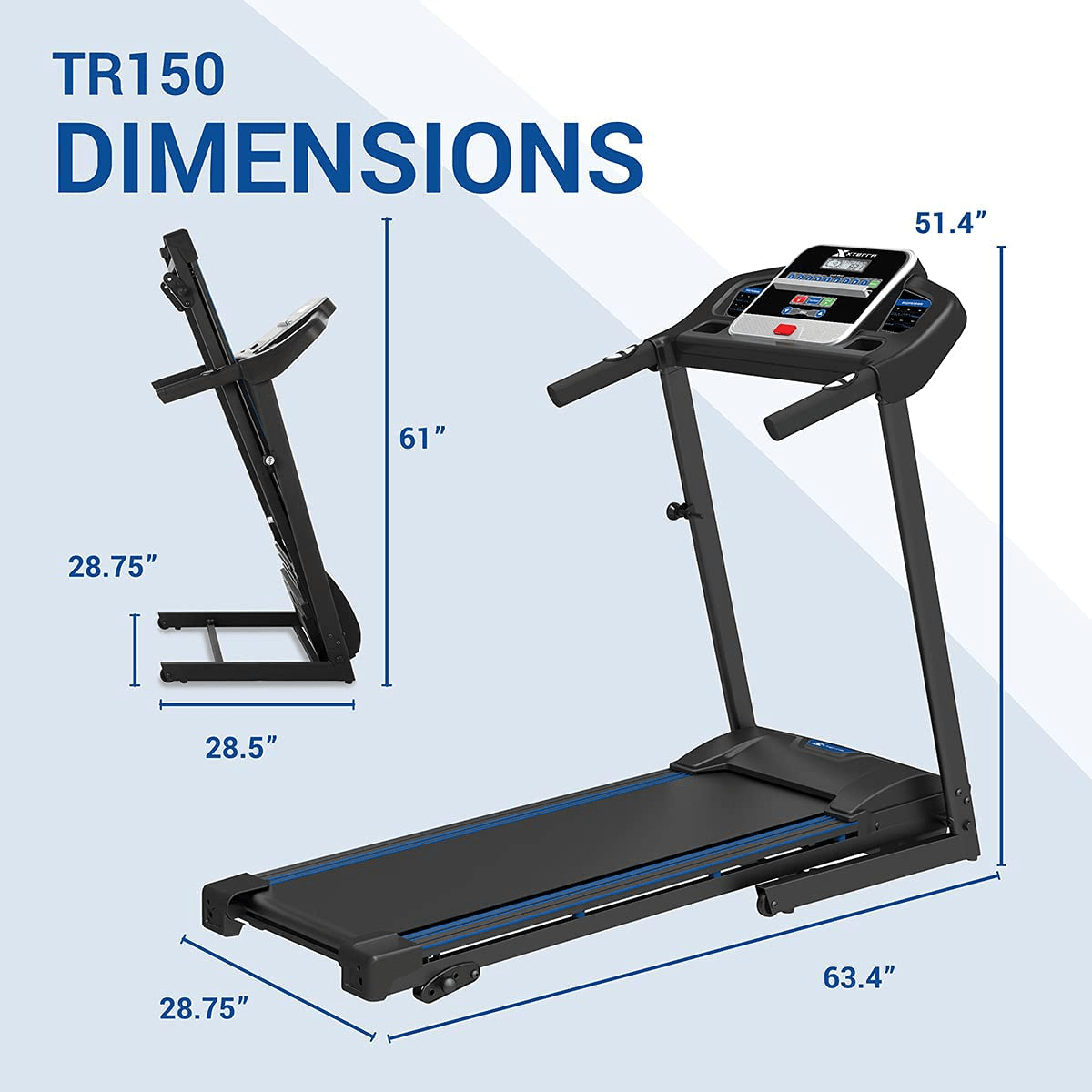 Xterra tr150 deals treadmill