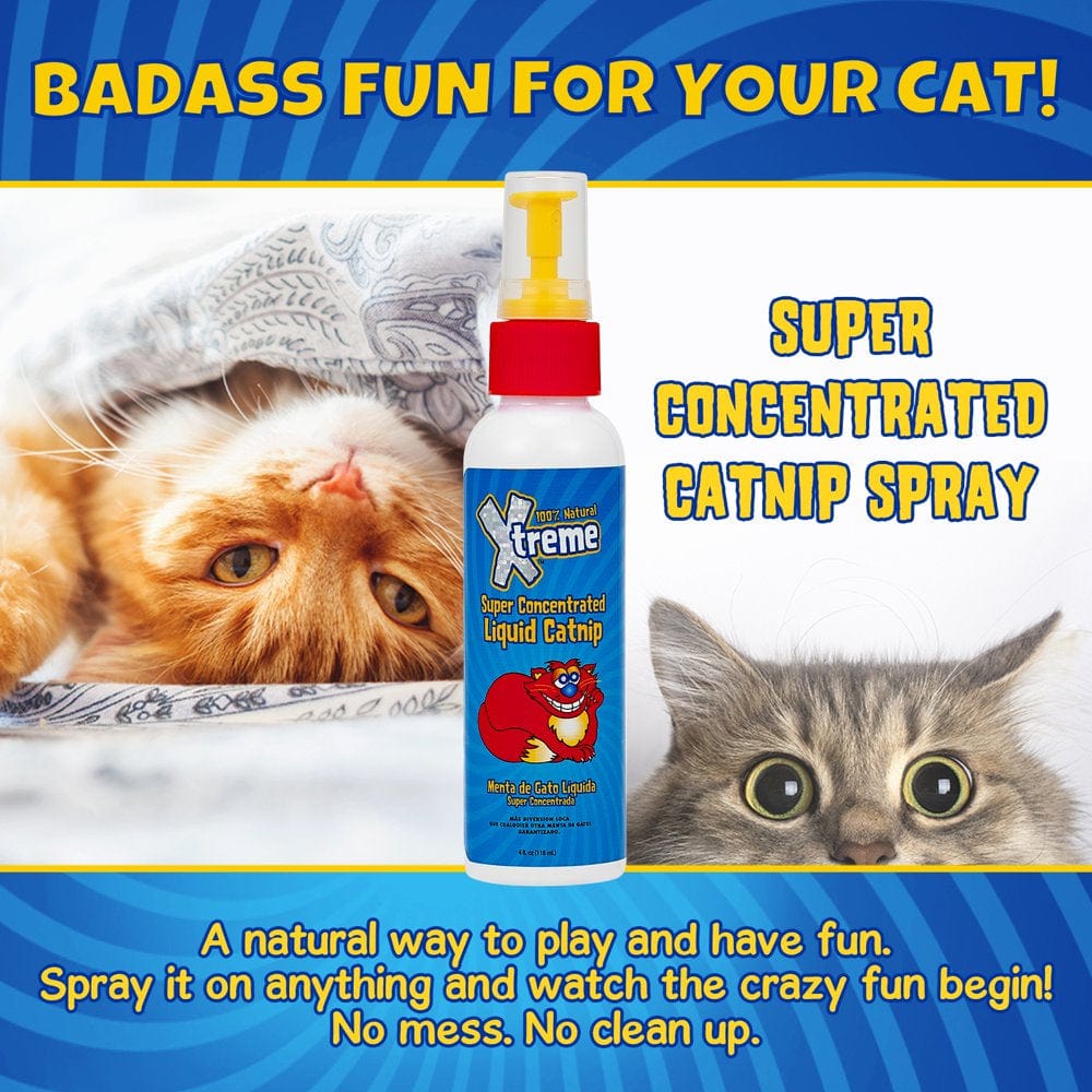 Xtreme Catnip Super Concentrated Liquid Catnip Spray for Cats, 4 Oz. Animals & Pet Supplies > Pet Supplies > Cat Supplies > Cat Treats SynergyLabs   